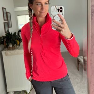 Nike pro long sleeve fleece half zip